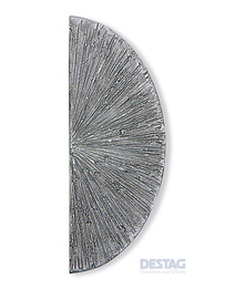 SY-220 Nr. SO 200 A »Scheibe« Aluminium, Patina grau«<br />
23,5 x 9 cm (h x b)