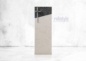 RS-16-R18033 Orbit <br />persisch Beige, Indian Black <br />mit Edelstahlkreuz Nr. 73-30-1520