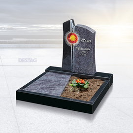 R 19-13 (F) U 19-13 <br />in Indian Black und Orion Dunkel <br />mit Ornament Nr. 807 <br />und Glas T41